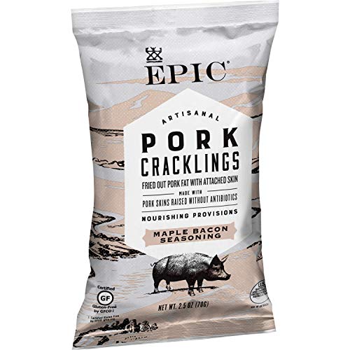 Epic Provisions Maple Bacon Pork Cracklings, Keto Friendly, Paleo Friendly, 2.5oz