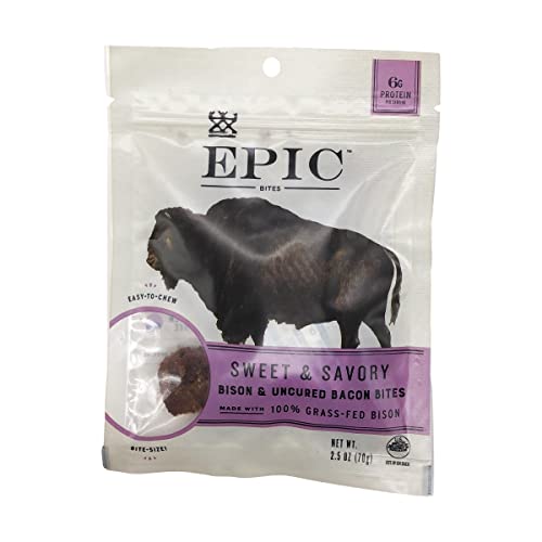 EPIC Bison Bacon Protein Bites, 2.5oz