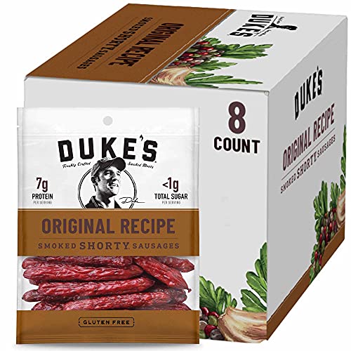 Duke's Original Recipe Smoked Shorty Sausages, 5 oz, Pack of 8