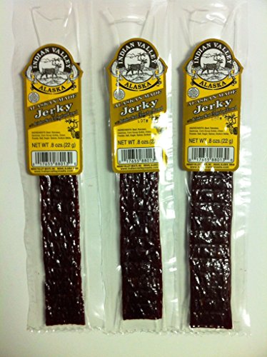 ALASKAN REINDEER Beef Jerky (3pk)- Exotic Wild Game Snack Stick