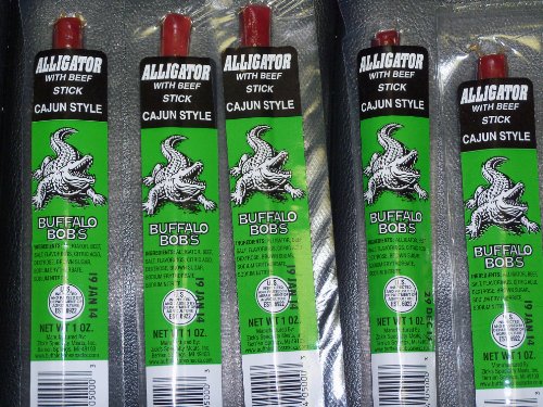 Wild Game Beef Jerky- Alligator Cajun Stick (5 Pack)